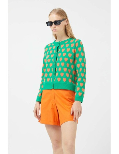 Compania Fantastica Green Heart Cardigan  - 41C/10306