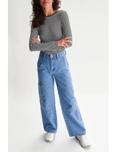 24COLOURS Denim Blue Pants Γυναικείο Τζιν Παντελόνι -...
