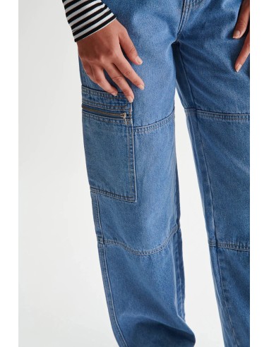 24COLOURS Denim Blue Pants Γυναικείο...