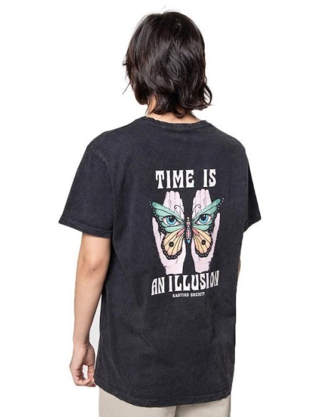 Kaotiko Unisex T-shirt WASHED ILLUSION - AO022-01-G002