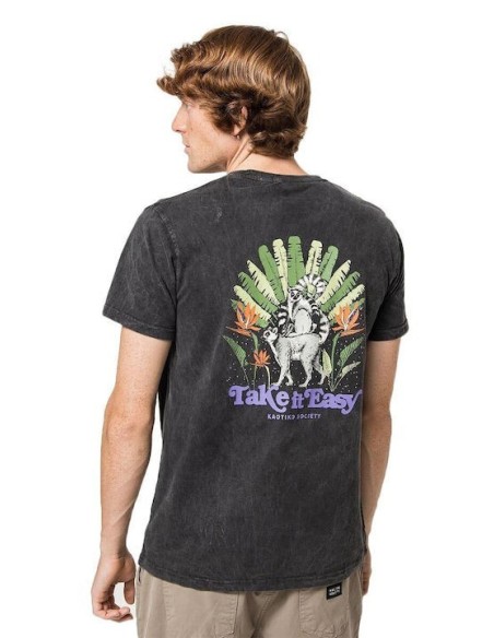 Kaotiko WASHED TAKE IS EASY  Ανδρικό μπλουζάκι - AO021-01-G002