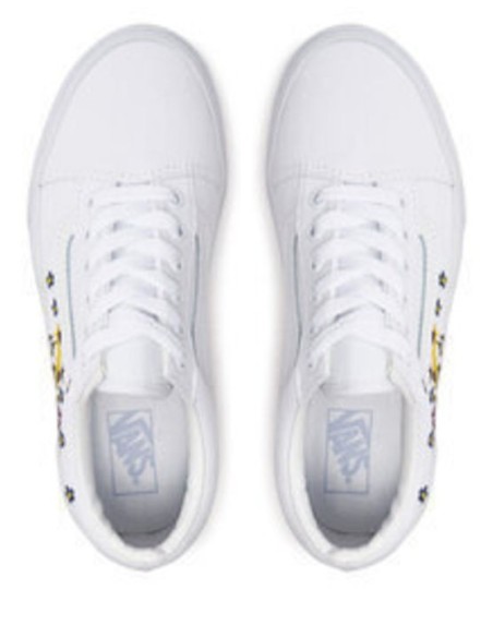 Vans Sneakers Jn Old Skool Floral Λευκά - VN0A4UHZAHP1