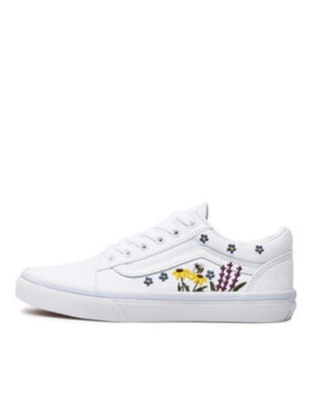 Vans Sneakers Jn Old Skool Floral Λευκά - VN0A4UHZAHP1