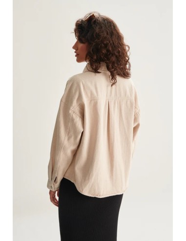 24COLOURS Γυνακείο Jacket Beige - 90456b