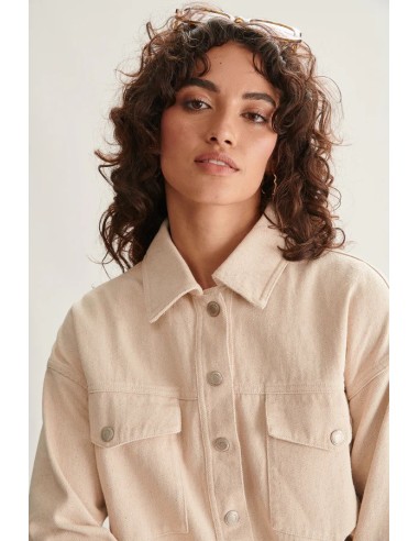 24COLOURS Γυνακείο Jacket Beige - 90456b