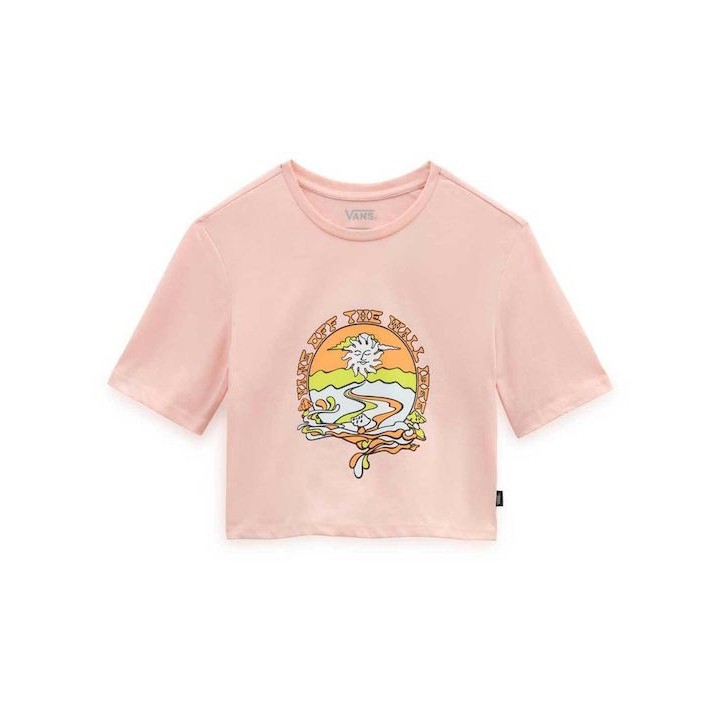 Vans Resort Mix Crop Tee Peach - VN0003PPN4N