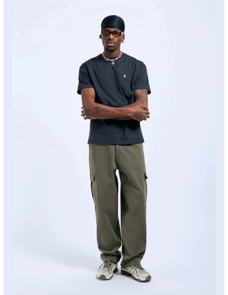 Dr Denim Ανδρικό T-shirt Κοντομάνικο Off Black DD Global - 1941116