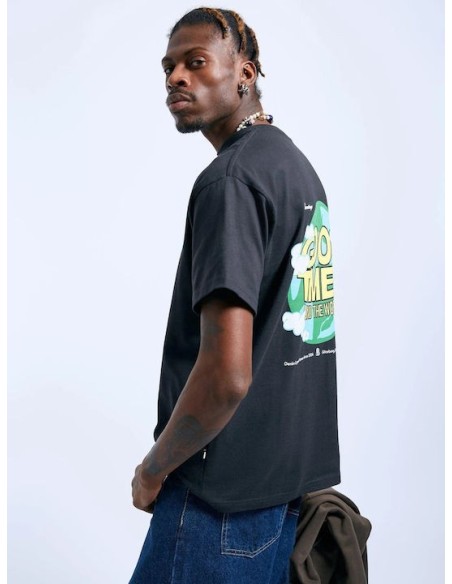 Dr Denim Ανδρικό T-shirt Κοντομάνικο Off Black World  - 1941116.-off_black