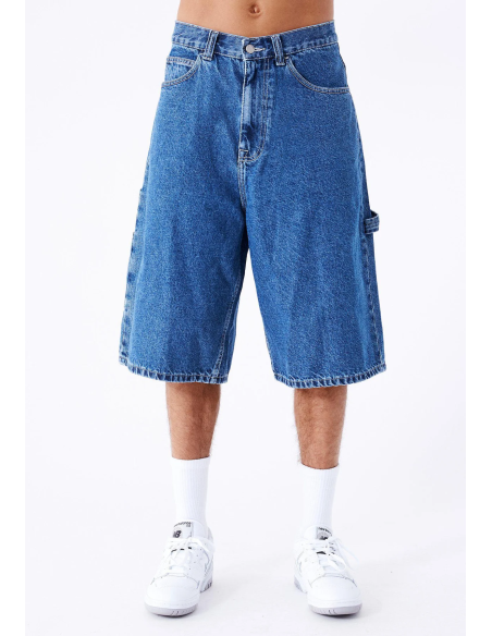 Dr Denim Vali Worker Pebble Mid Stone Shorts - 2410106