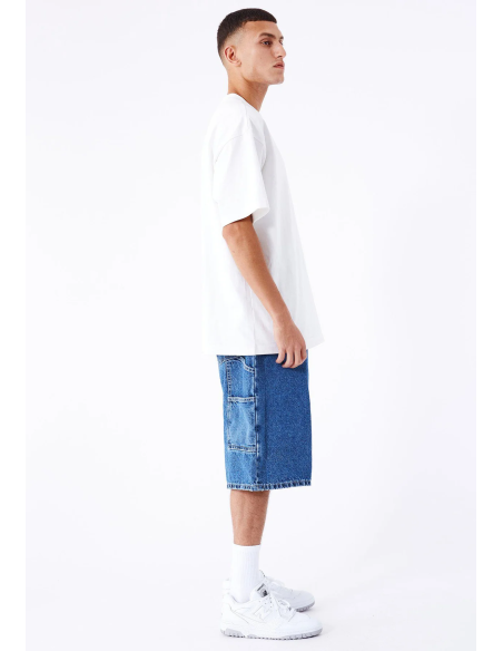 Dr Denim Vali Worker Pebble Mid Stone Shorts - 2410106