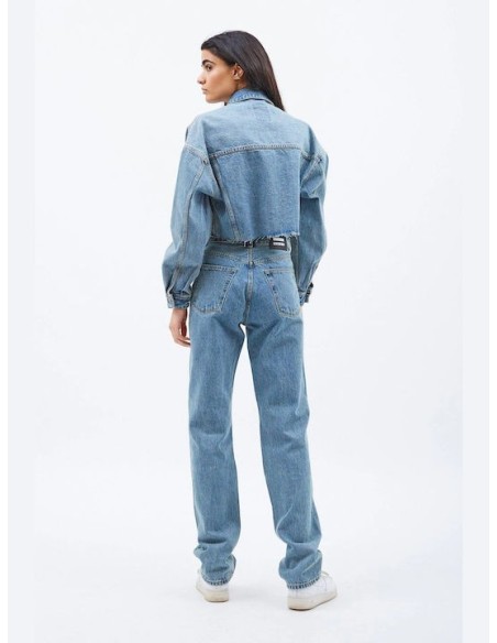 Dr Denim Γυναικείο Τζάκετ Sandi Jacket - Stream Light Worn - 2311101