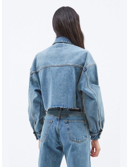 Dr Denim Γυναικείο Τζάκετ Sandi Jacket - Stream Light Worn - 2311101