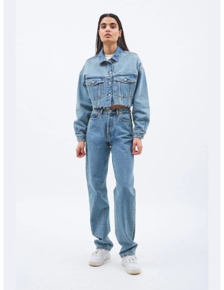 Dr Denim Γυναικείο Τζάκετ Sandi Jacket - Stream Light Worn - 2311101