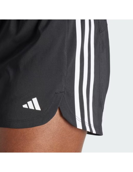 ADIDAS PACER TRAINING 3-STRIPES WOVEN HIGH-RISE SHORTS - IT7760