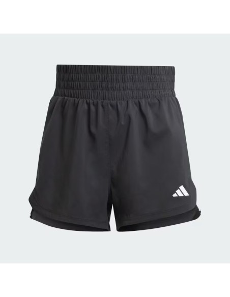 ADIDAS PACER TRAINING 3-STRIPES WOVEN HIGH-RISE SHORTS - IT7760