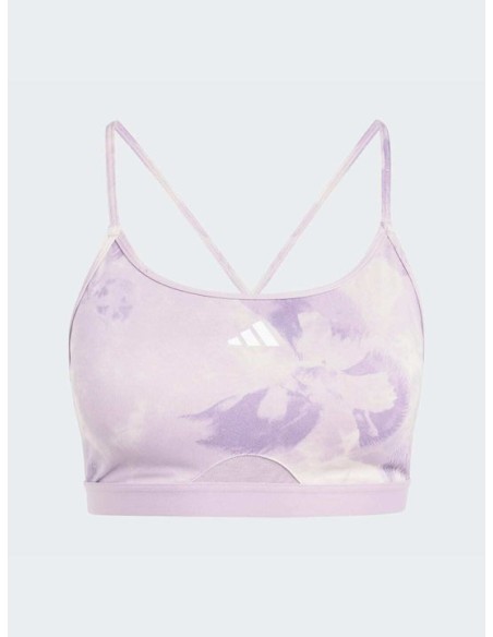 Adidas Aeroreact AER LS AOP BRA PUTMAU/PRLOFI Γυναικείο Αθλητικό Μπουστάκι Μωβ - IQ3378