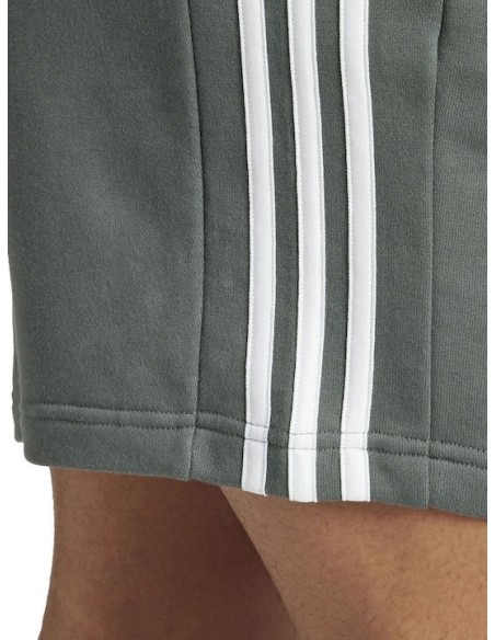 adidas Essentials French Terry 3-Stripes Grey Shorts - IX2371