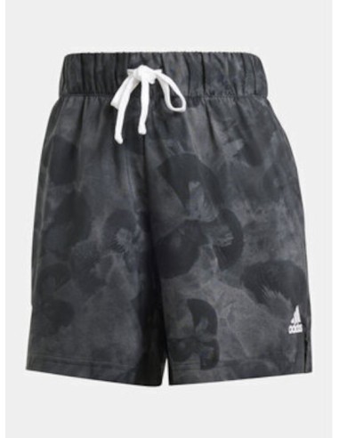 Adidas Floral Graphic Grey Shorts -...