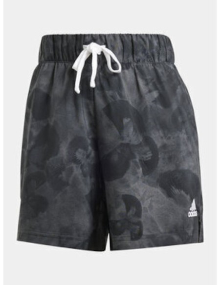 Adidas Floral Graphic Grey Shorts - IN7318