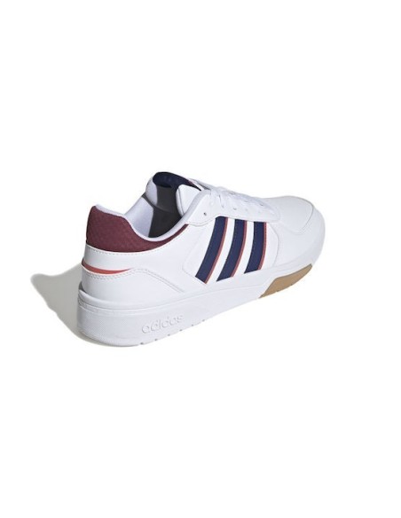 Adidas Courtbeat Ανδρικά Sneakers Λευκά με κόκκινο  - ID0507