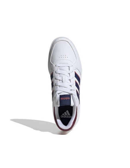 Adidas Courtbeat Ανδρικά Sneakers Λευκά με κόκκινο  - ID0507