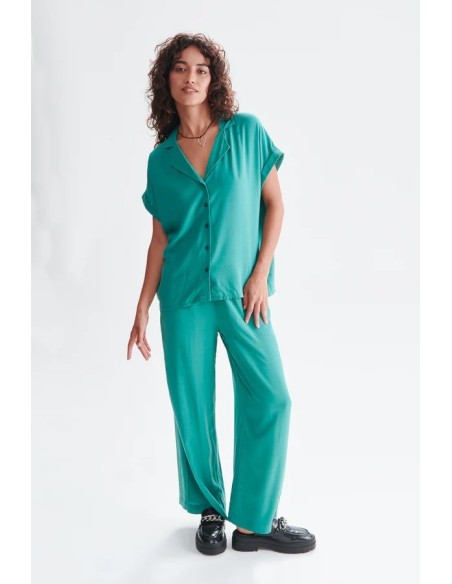 24COLOURS Green Pants - 60807a