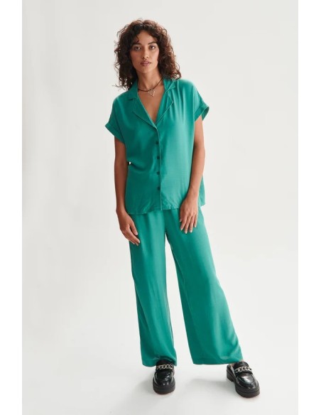 24COLOURS Green Pants - 60807a