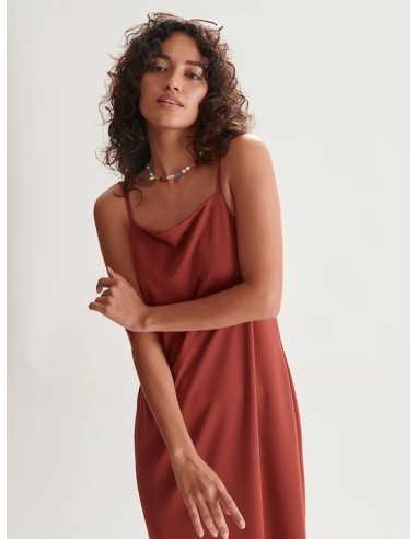 24COLOURS dress Μπορντώ - 21089a