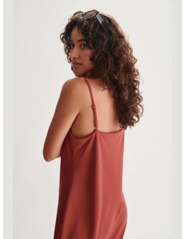 24COLOURS dress Μπορντώ - 21089a