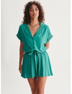 24COLOURS Green Shorts - 60818a