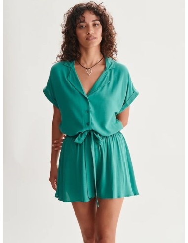 24COLOURS Green Shorts - 60818a