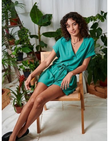 24COLOURS Green Shorts - 60818a