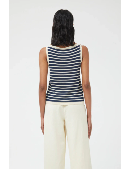 Compania Fantastica Navy Striped Top - 10350