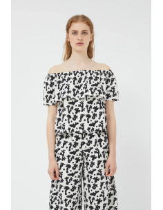 Compania Fantastica Top Μπλουζάκι Ασπρόμαυρο - 40120 2