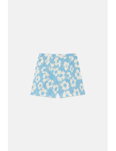 Compania Fantastica Αέρινο Γαλάζιο Σορτς Λουλούδι - 12107 2