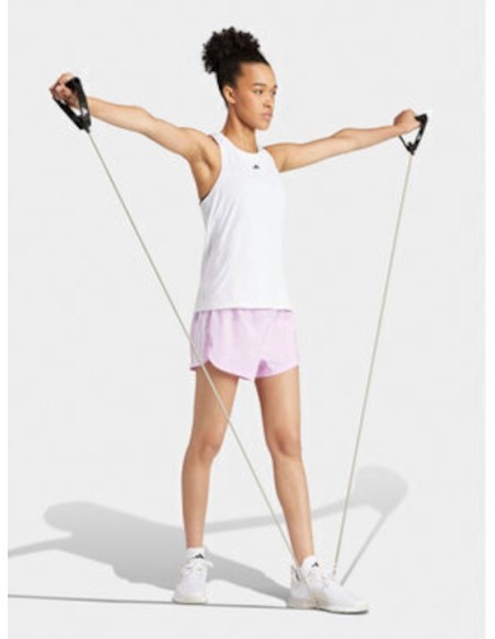 Adidas Pacer Training 3-stripes Γυναικείο Αθλητικό Σορτς Ροζ - IS1665