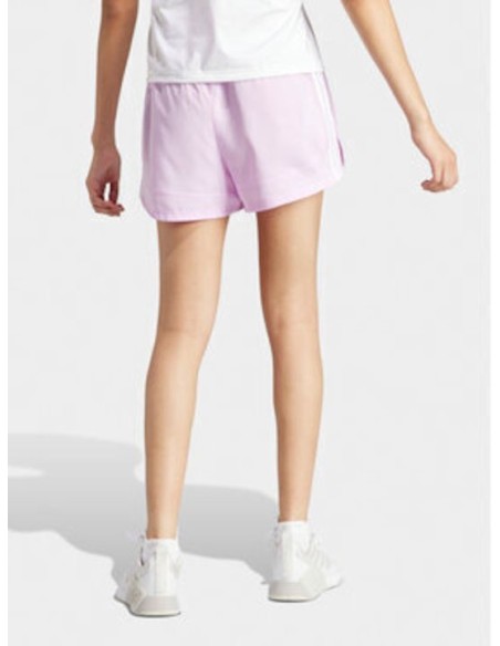 Adidas Pacer Training 3-stripes Γυναικείο Αθλητικό Σορτς Ροζ - IS1665