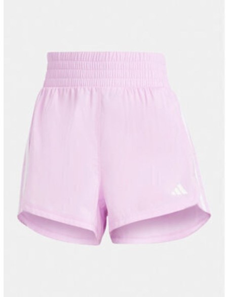 Adidas Pacer Training 3-stripes Γυναικείο Αθλητικό Σορτς Ροζ - IS1665