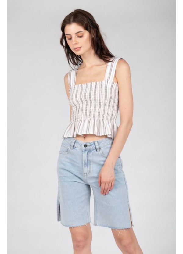 24 COLOURS Shorts Slit Denim - 80321