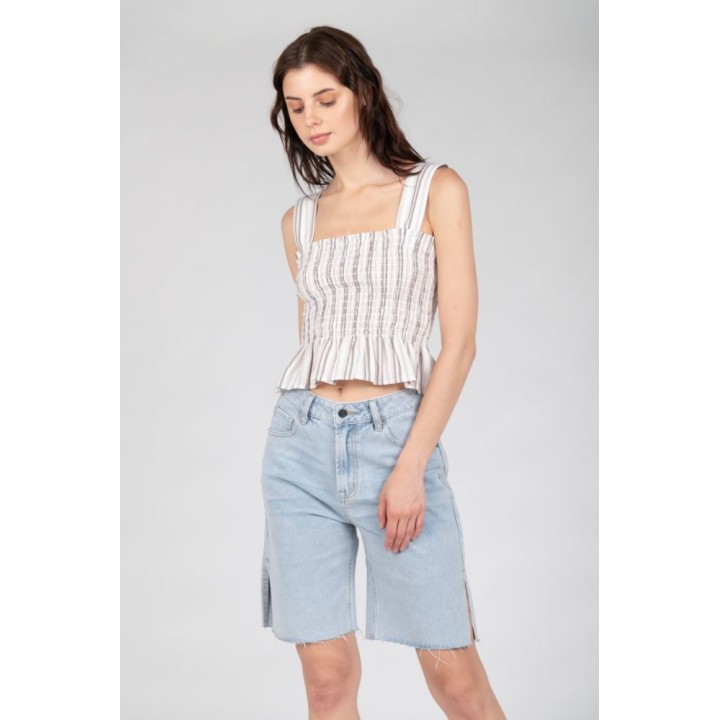 24 COLOURS Shorts Slit Denim - 80321