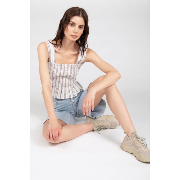 24 COLOURS Shorts Slit Denim - 80321