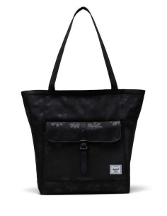 HERSCHEL RETREAT TOTE BLACK FLORAL SUN - 11401-06088
