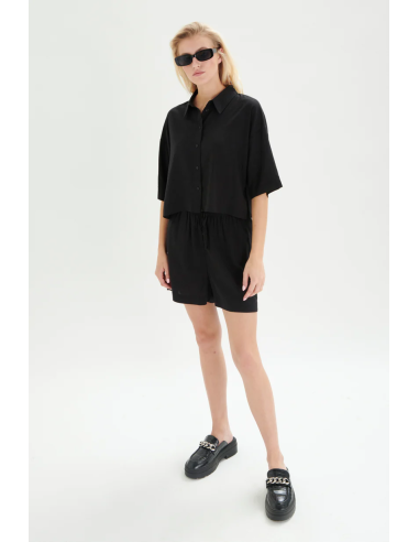 24COLOURS Black Shorts  - 60819b