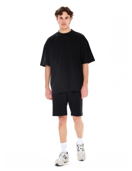 EMERSON ΜΟΝΟΧΡΩΜΟ ΑΝΔΡΙΚΟ ΚΟΝΤΟΜΑΝΙΚΟ OVERSIZED T-SHIRT - 241.EM33.100-black