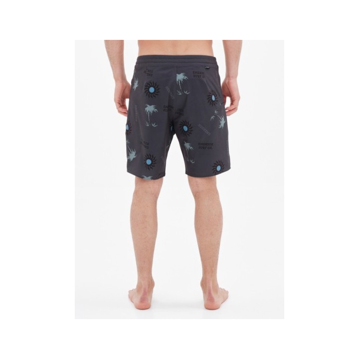 EMERSON SURF CO. ΑΝΔΡΙΚΟ ΑΝΑΚΥΚΛΩΜΕΝΟ BOARDSHORTS 49εκ. pr299 OFF BLACK-221.EM524.25CR