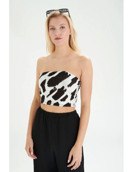 24 Colours Cropped Top animal - 12175a