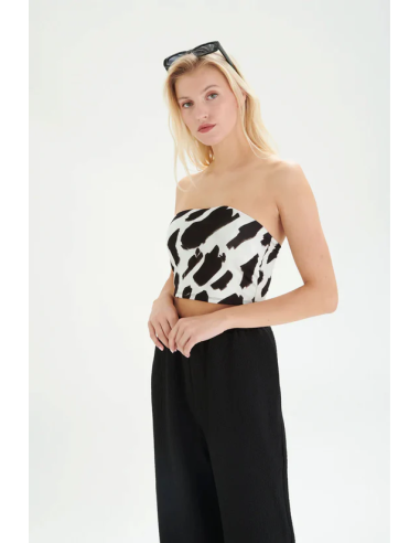 24 Colours Cropped Top animal - 12175a