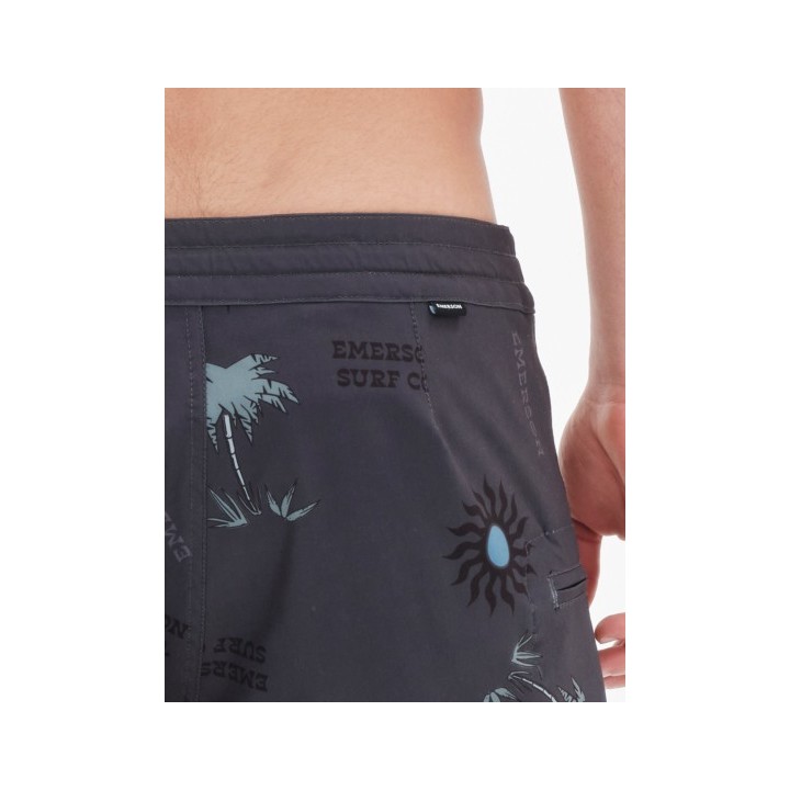 EMERSON SURF CO. ΑΝΔΡΙΚΟ ΑΝΑΚΥΚΛΩΜΕΝΟ BOARDSHORTS 49εκ. pr299 OFF BLACK-221.EM524.25CR