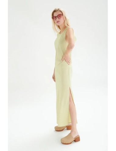 24COLOURS Φόρεμα Lime- 21136a