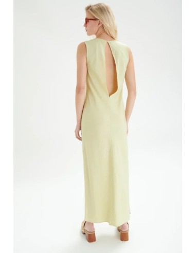 24COLOURS Φόρεμα Lime- 21136a